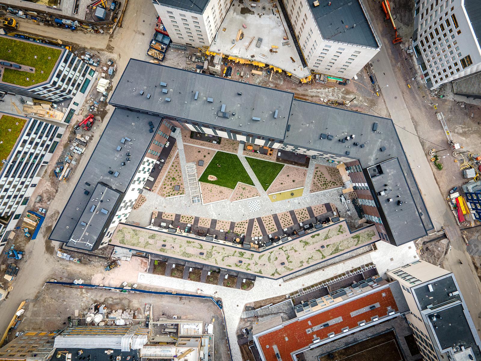 VRJ dronekuva Capellan Puistotie